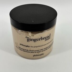 Philosophy THE GINGERBREAD MAN Glazed Body Cloud Cream 16 oz Jumbo